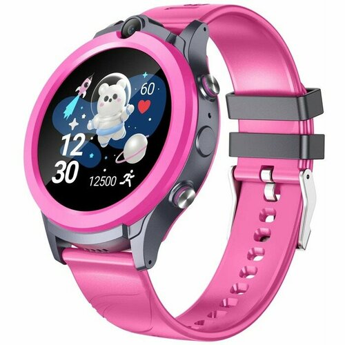 Детские смарт-часы Leef Vega 4G GPS геозоны видеозвонок SOS IP67 700мАч розовосерые 9645451 687100₽