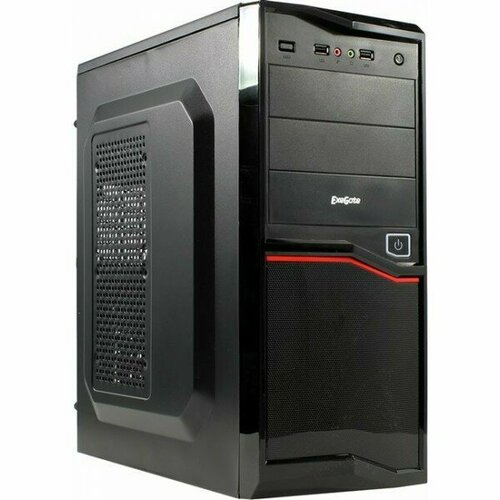 Корпус Minitower Exegate MA-371X Black, mATX (UN350, 120mm) 2*USB+2*USB3.0, Audio