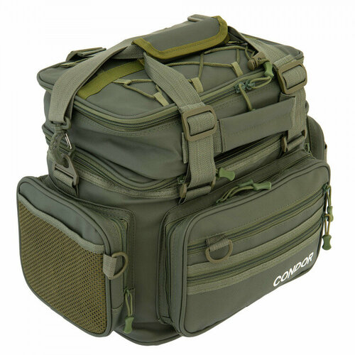 фото Сумка рыбака condor 1+1, пвх, цвет зеленый, размер 43*28*30 см