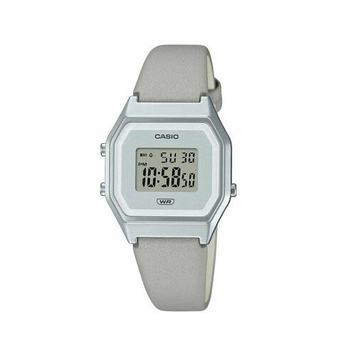 Наручные часы CASIO Vintage LA680WEL-8, серый, серебряный