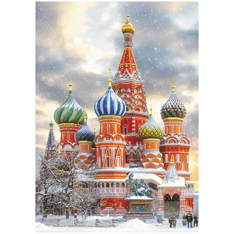 Пазл Собор Василия Блаженного, 1000 элементов Три совы - фото №2
