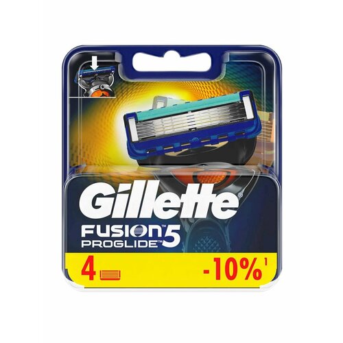 Сменные кассеты для бритья GILLETTE fusion5 proglide, 4шт сменные кассеты gillette fusion5 proglide 4 шт 4 уп