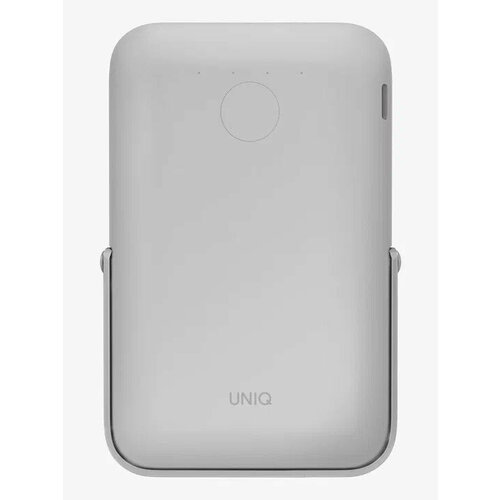 Магнитный аккумулятор с подставкой Uniq HOVEO 5000 мАч с MagSafe Chalk Grey HOVEO-CHALKGREY 649000₽