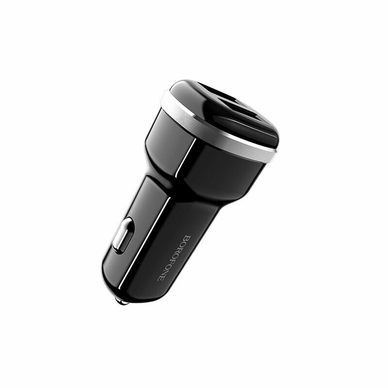 Автомобильная зарядка BOROFONE BZ13 Extreme 2xUSB, 2.4A (черная)