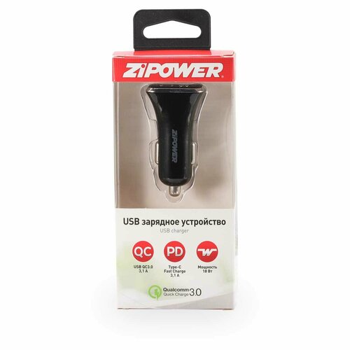 USB зарядное устройство USB CAR CHARGER. ZIPOWER PM6647