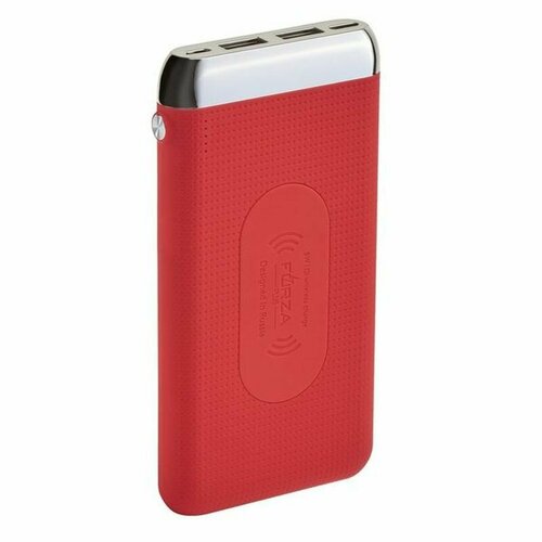 Аккумулятор мобильный 8000 мАч 2xUSB 2А с беспроводной зарядкой прорезин цвет в ассортименте FORZA 203400₽