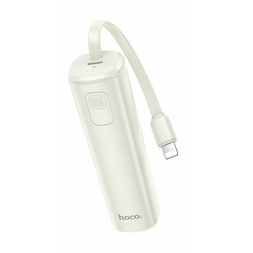 Универсальный Доп Аккумулятор 5000mAh J113 HOCO кабель Lightning белый 1200₽
