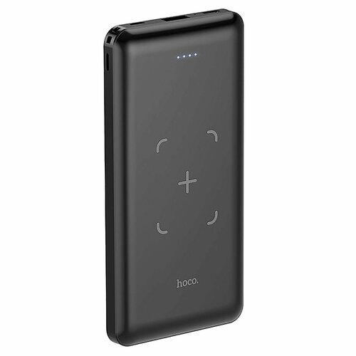 Внешний аккумулятор - Hoco J50, 10000мАч, USB Type-C Wireless, черный, 1 шт.