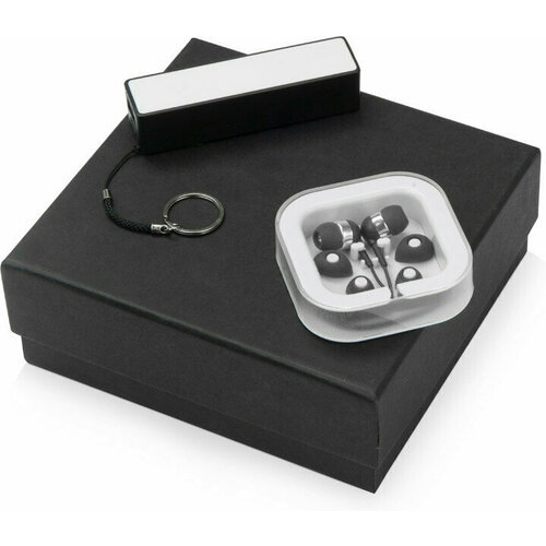 Подарочный набор Non-stop music с наушниками и зарядным устройством черный 235900₽