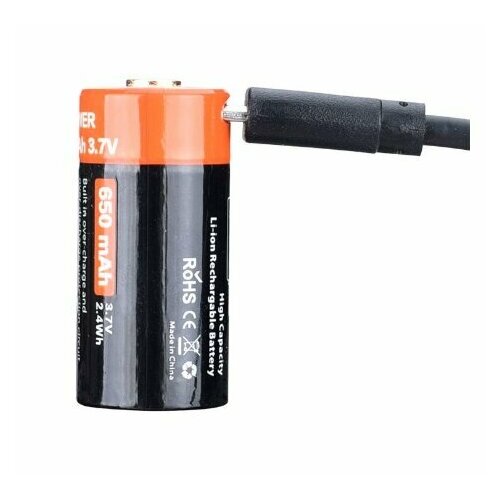 Аккумулятор 16340 FiTorch 650 mAh с зарядкой USB 129000₽