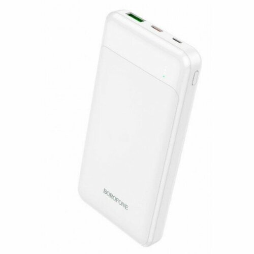 Внешний аккумулятор Borofone BJ19 10000mAh QC30 1 USB выход микро USB PD20W 30A белый 156200₽