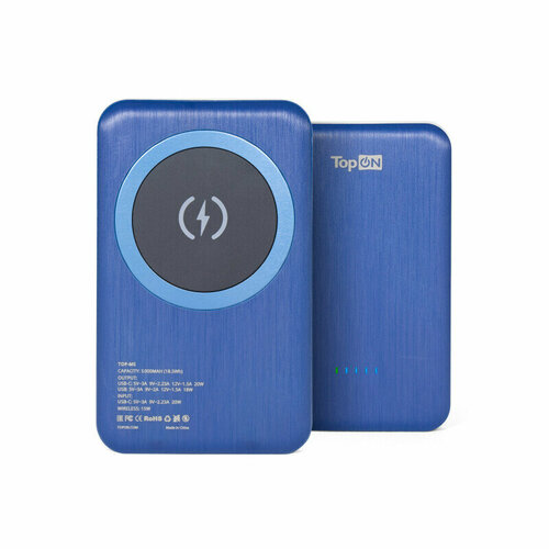 Внешний аккумулятор Topon TOP-M5B 5000мAч синий 103079 309500₽