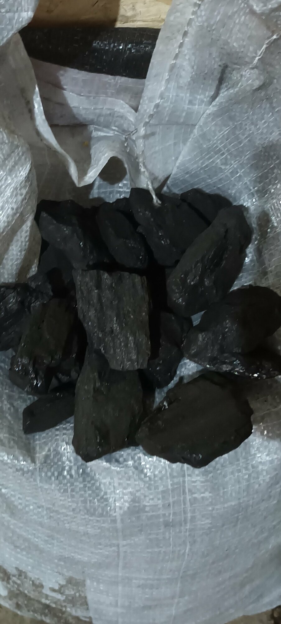 Каменный уголь марки Д Орех, 15 кг, фракция 25-50 мм