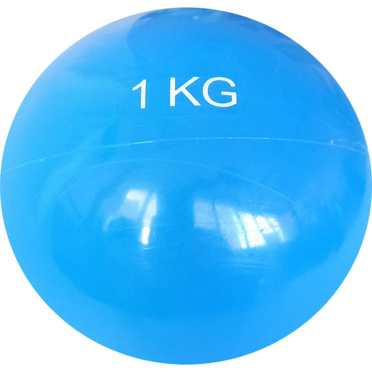 Медбол 1 кг. MB1 d-12см. голубой, E41876