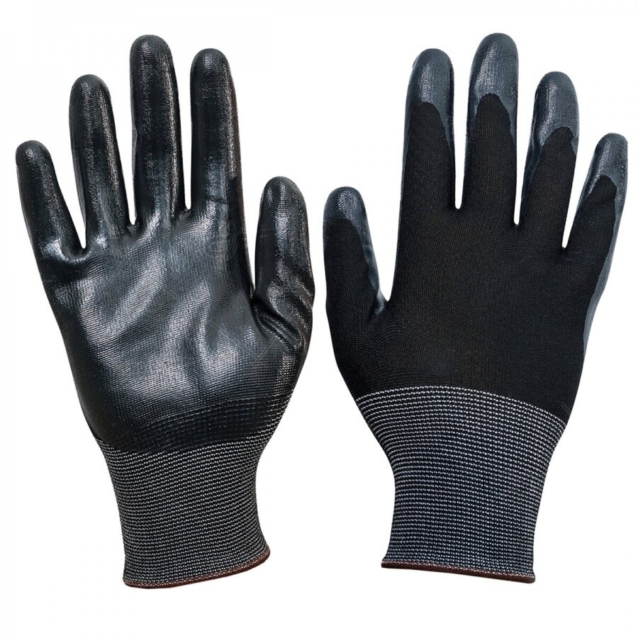 Перчатки защитные полиэфирные "Ойлрезист-Лайт", маслобензостойкие, 13 класс, размер 9, покрытие нитриловое, 1 пара