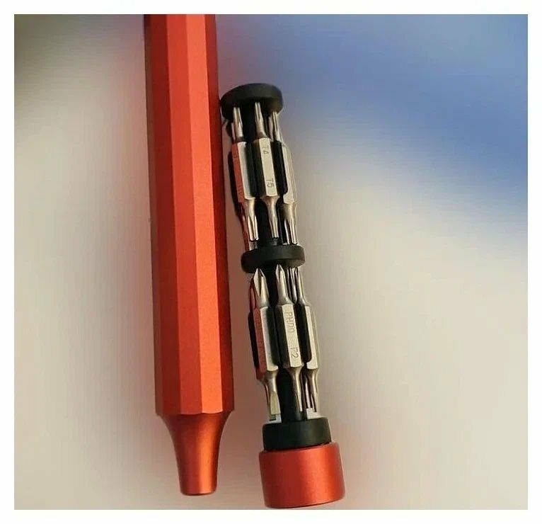 Отвёртка с набором бит HOTO 24-in-1 Precision Screwdriver (красный) — фото 1