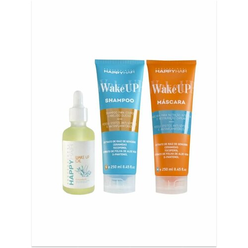 Набор для волос Шампунь + Маска + Масло Happy Hair Wake Up