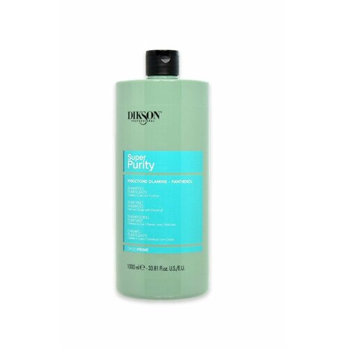 Очищающий шампунь от перхоти Dikson DIKSOPRIME SUPER PURITY SHAMPOO INTENSIVЕ PURIFICANTE ANTIFORFORA, 1000 мл.