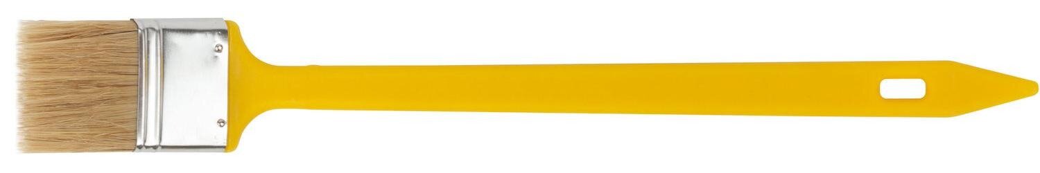 01219 Кисть радиаторная 1,5" (натуральная светлая щетина, желтая пластиковая ручка) FIT - фото №6