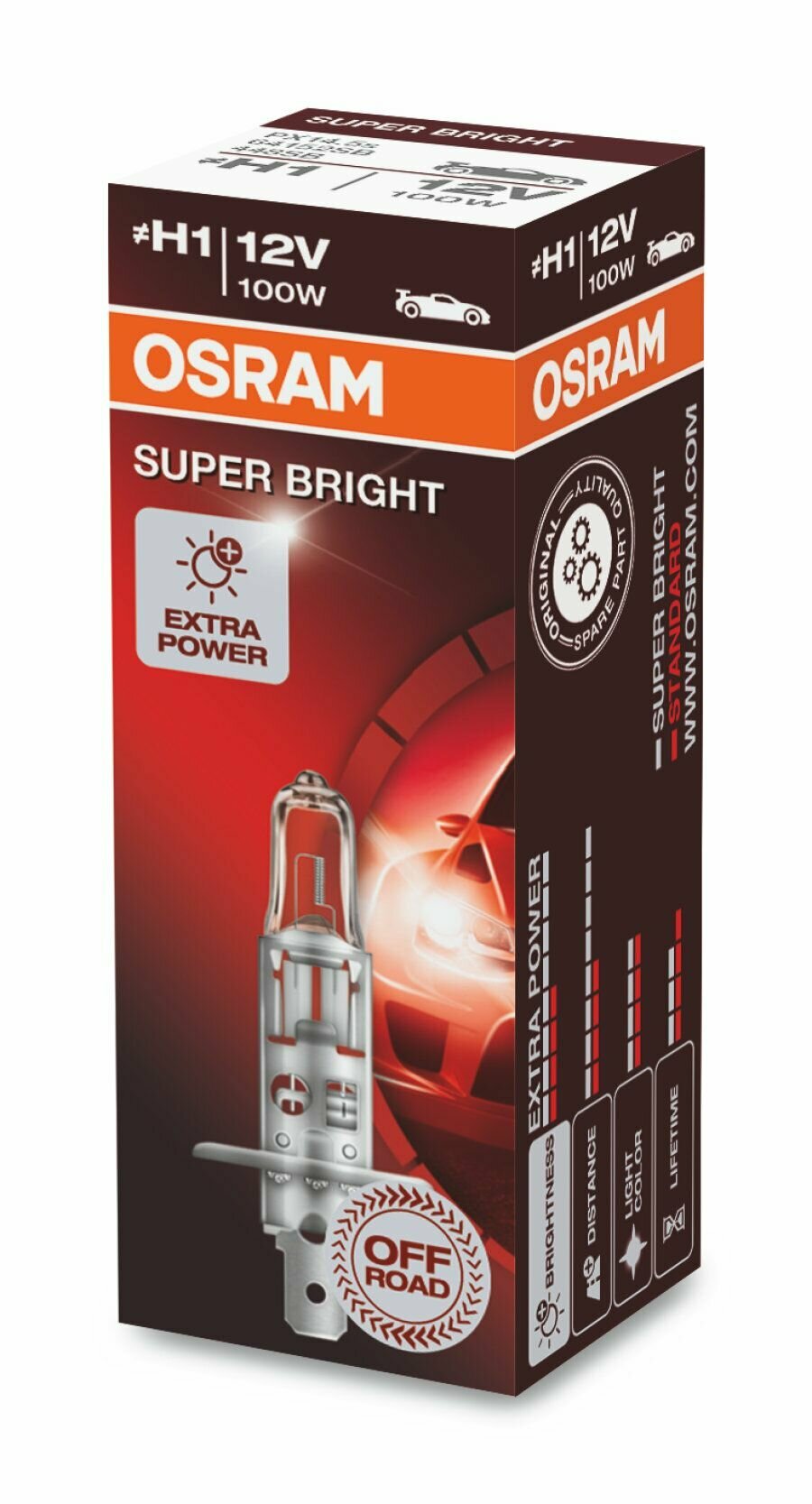 OSRAM 62200SBP лампа H1 12V 100W P14.5S