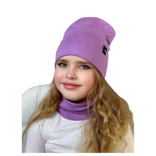 фото Шапка , размер 42, фиолетовый не определен