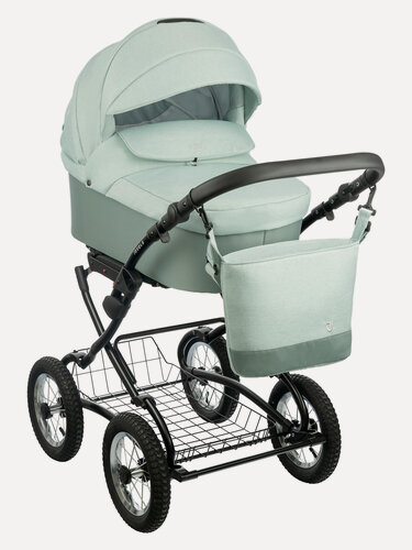 Изображение товара Детская универсальная коляска 2 в 1 Jovola Tessa Classic, всесезонная с реверсивным блоком, (Tc 01), шалфей