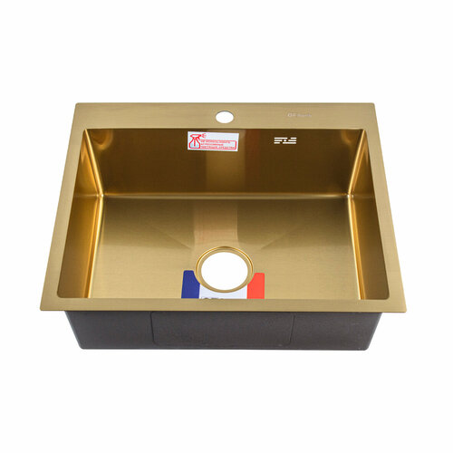 Мойка врезная 60х50 GFfrank большой сифон с переливом 12070₽