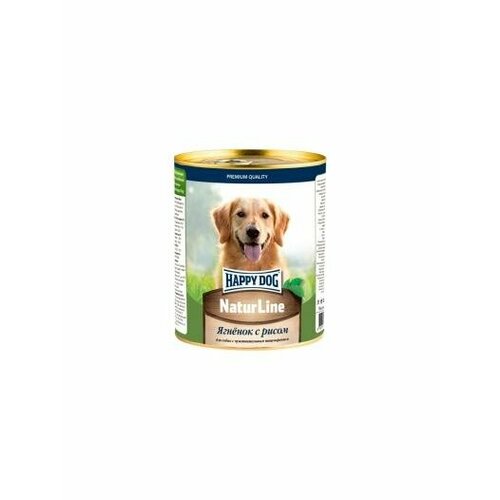 Happy dog Консервы для собак Ягненок с рисом 0,97 кг 52440 (7 шт)