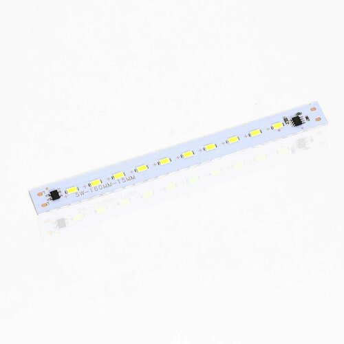 Светодиодная линейка 2835, 10 led, 220V, 5W, 160mm, D164, white