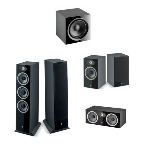 Focal Комплект акустики Theva N°3 Black 5.1 focal комплект акустики theva n°2 black 5 1 denon avc s660h