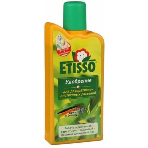 Жидкое удобрение для здорового роста любых комнатных и балконных растений etisso этиссо для декоративно лиственных растений 500мл