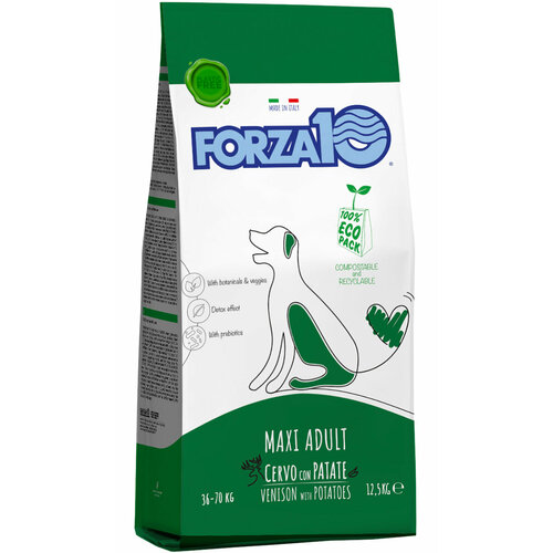 Сухой корм FORZA10 DOG MAINTENANCE ADULT MAXI для взрослых собак крупных пород с олениной и картофелем 12,5 кг