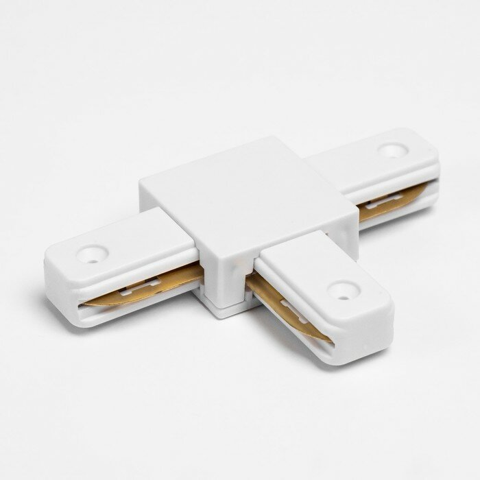 фото Соединитель для шинопровода T образный белый