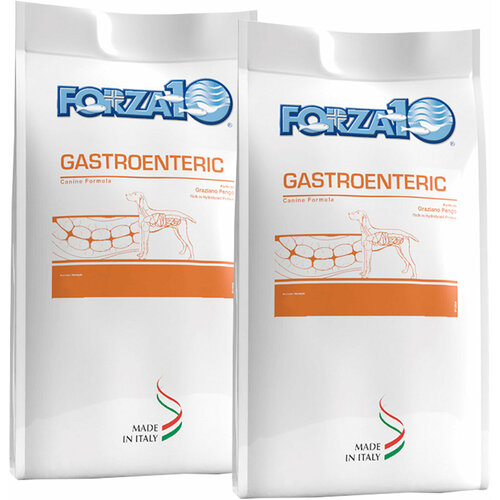 FORZA10 DOG GASTROENTERIC для взрослых собак всех пород при острых заболеваниях желудочно-кишечного тракта (10 + 10 кг)