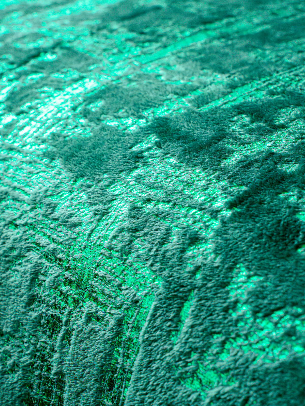 Плед новогодний Павлина Мрамор зеленый, 200х220 - фотография № 8