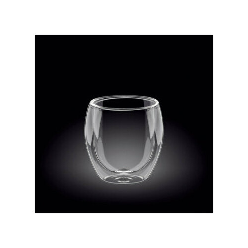 Стакан WL-888762/A 300мл с двойными стенками (термо стекло)