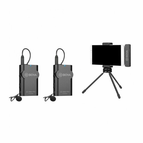 Двухканальный беспроводной микрофон для устройств с Lightning разъемом Boya BY-WM4 PRO-K4 1569000₽