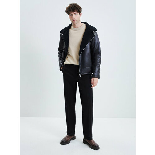 фото Брюки zarina, размер 2xl (ru 54), черный