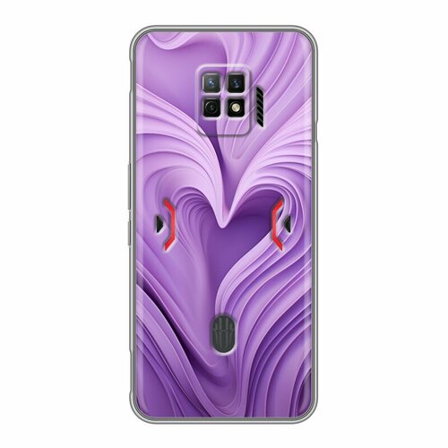 Дизайнерский силиконовый чехол для ЗТЕ Нубиа Ред Мэджик 7С Про / ZTE Nubia Red Magic 7S Pro Сердце