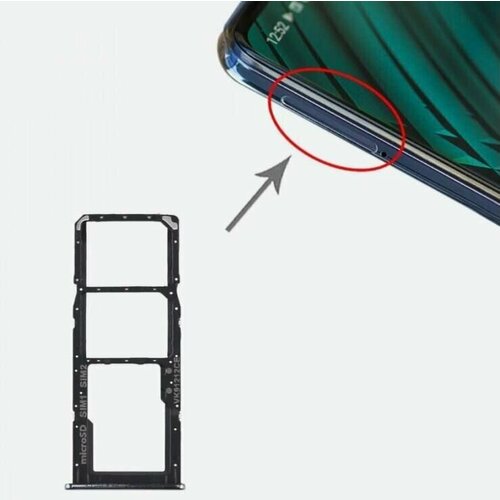 Держатель сим карты/сим лоток для Samsung A515 Galaxy A51 / A715 Galaxy A71 ( чёрный ) 5pcs usb charger charging dock port fpc connector for samsung galaxy a30s a307 a40 a405 a71 2020 a715 a51 a515 plug board 78pin