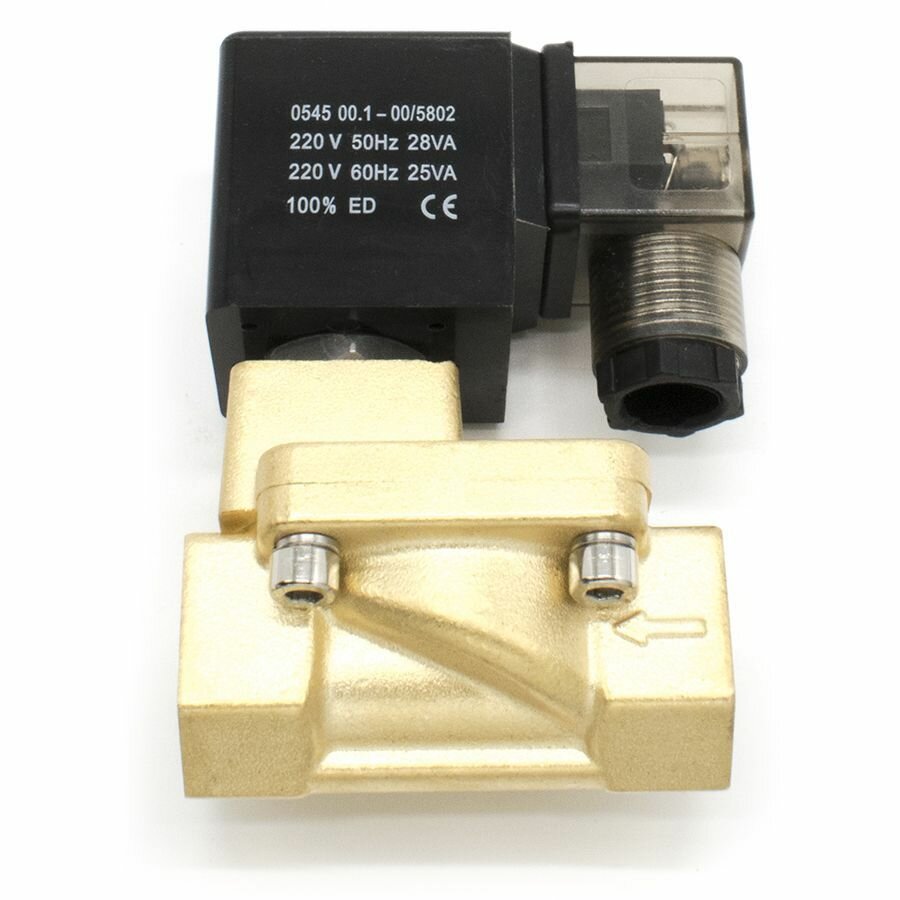 Клапан электромагнитный соленоидный SLP 15-AC220V-NC (нормально закрытый)
