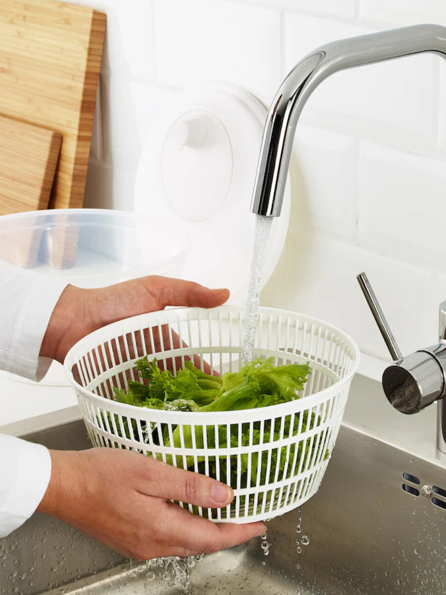 Сушилка для салата UPPFYLLD Сушилка центрифуга для зелени от IKEA — фото 1