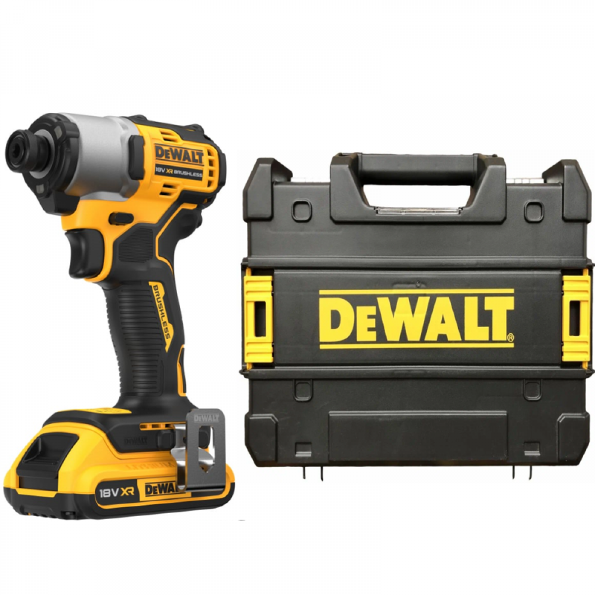 Аккумуляторный импульсный шуруповерт DEWALT 18 В XR Li-Ion, без АКБ И ЗУ, в кейсе TSTAK, DCF840NT - фото №2