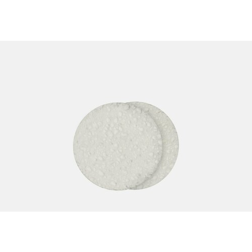 Спонжи для очищения лица из натуральной целлюлозы NATURAL CELLULOSE CLEANSING SPONGES ROUND basicare спонжи для очищения лица из натуральной целлюлозы 2 шт