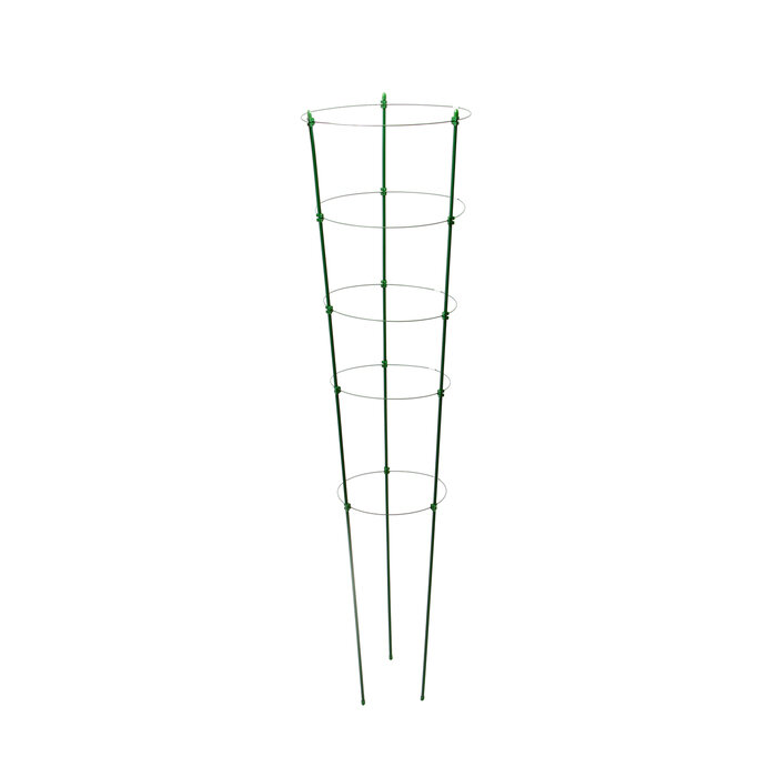 Кустодержатель d = 32–30–28–26–24 см h = 150 см 5 колец металл зелёный Greengo