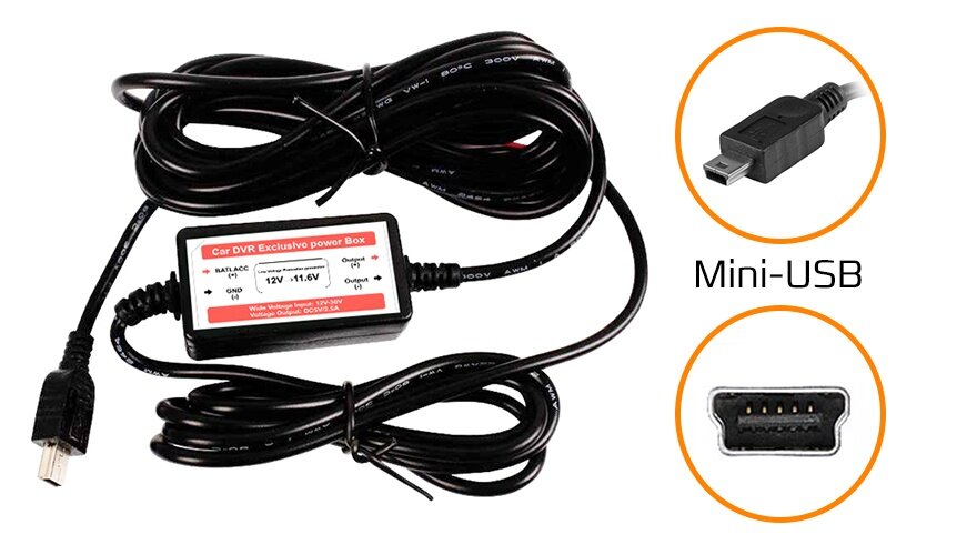 Smart-адаптер питания CARCAM PWR5V Mini-USB S