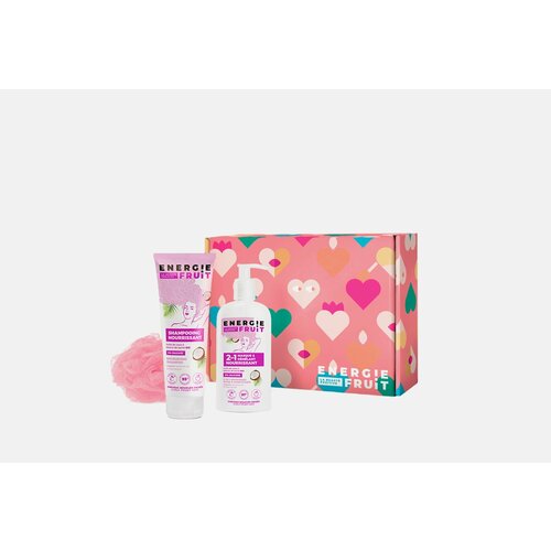 Подарочный набор для питания волос organic coconut oil & shea butter