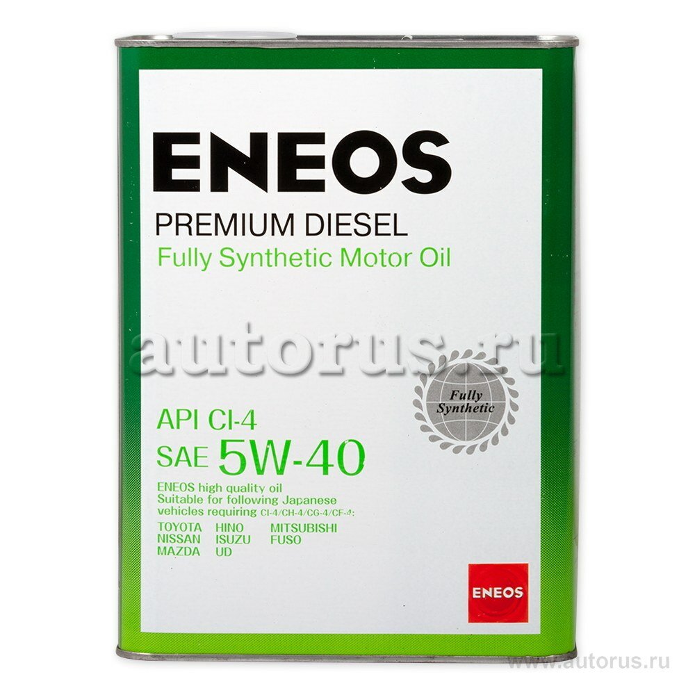 Масло моторное eneos premium diesel 5w-40 синтетическое 4 л 8809478943077