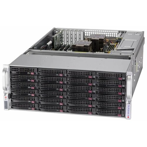 Серверная платформа Supermicro SSG-640P-E1CR36L/4U/2x4189/ 16xDDR4-3200 RDIMM/LRDIMM/ 36x3.5
