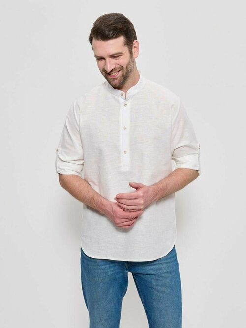 Рубашка CLEO, размер 62, белый, бежевый